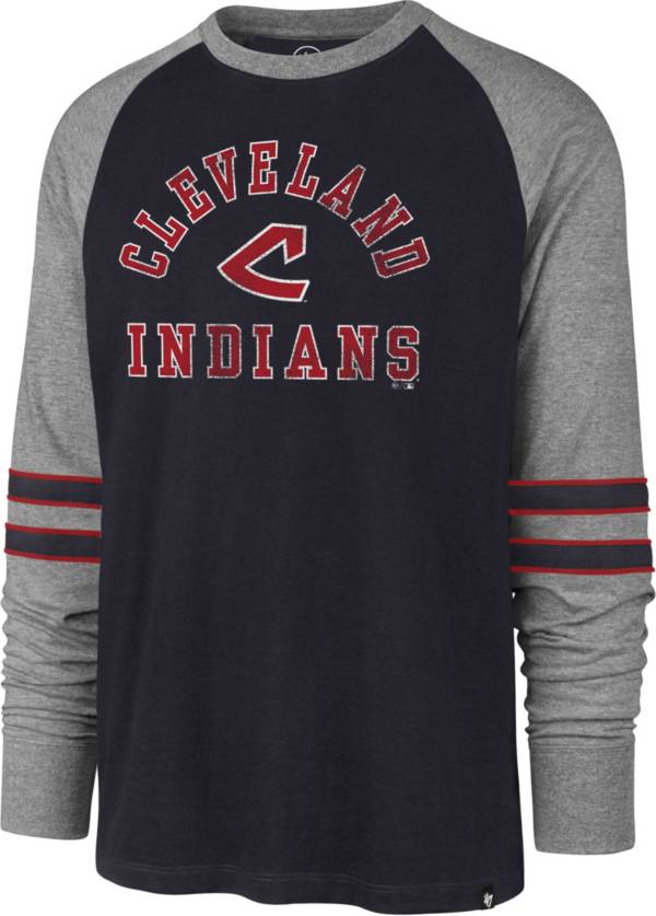 Download '47 Men's Cleveland Indians Navy Wind-up Raglan Long ...