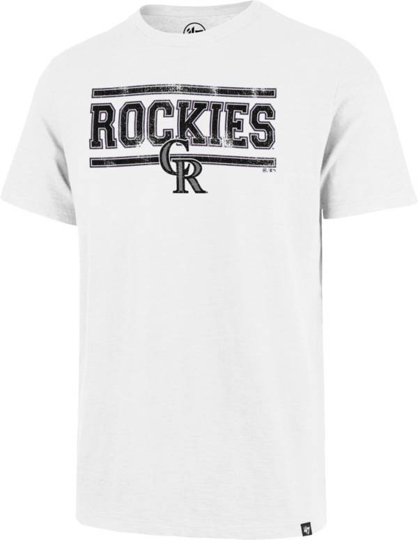 ‘47 Men's Colorado Rockies White Scrum T-Shirt