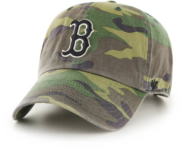 47 Men's Boston Red Sox Camo Clean Up Adjustable Hat