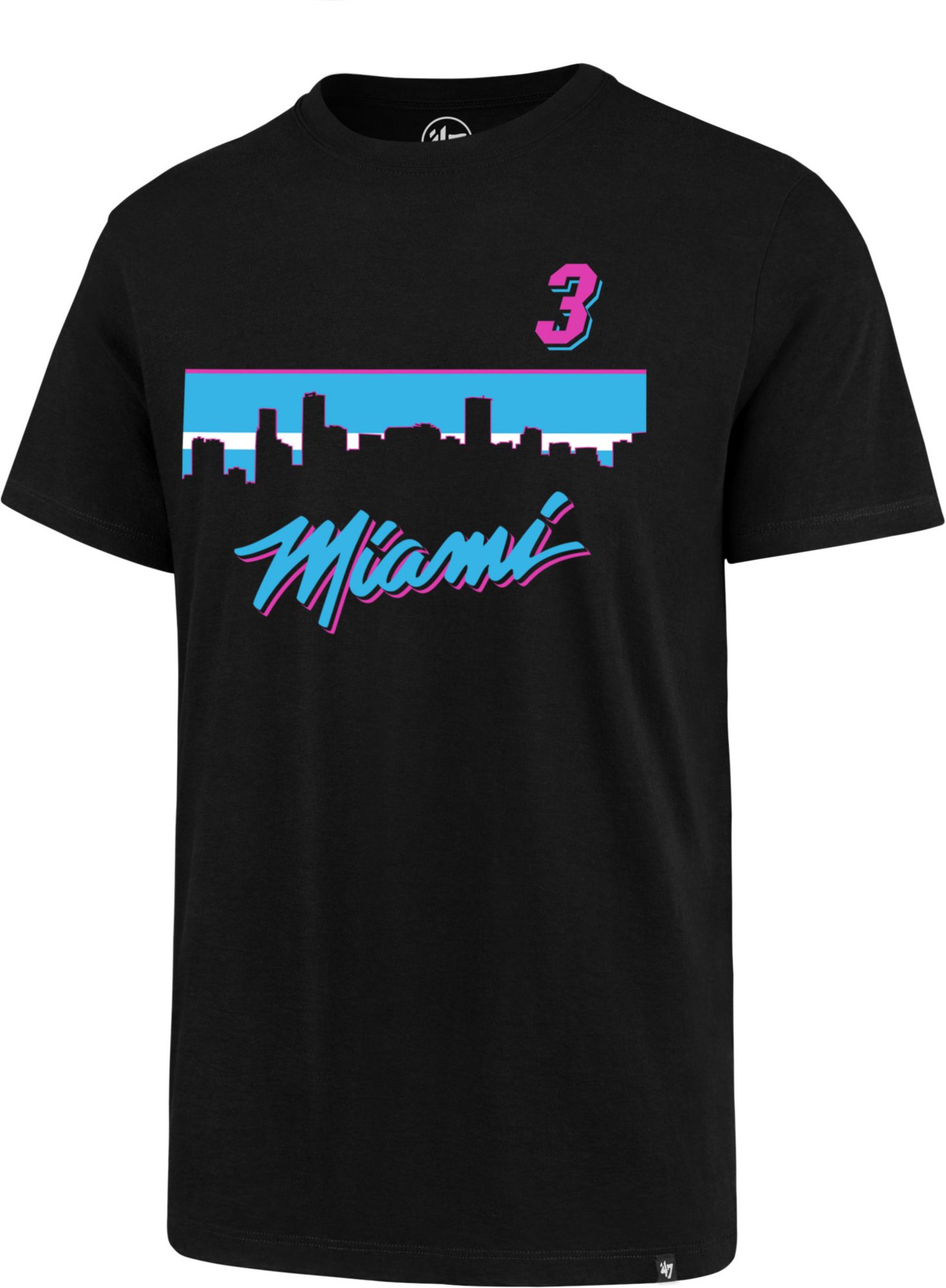 miami heat t shirt blue