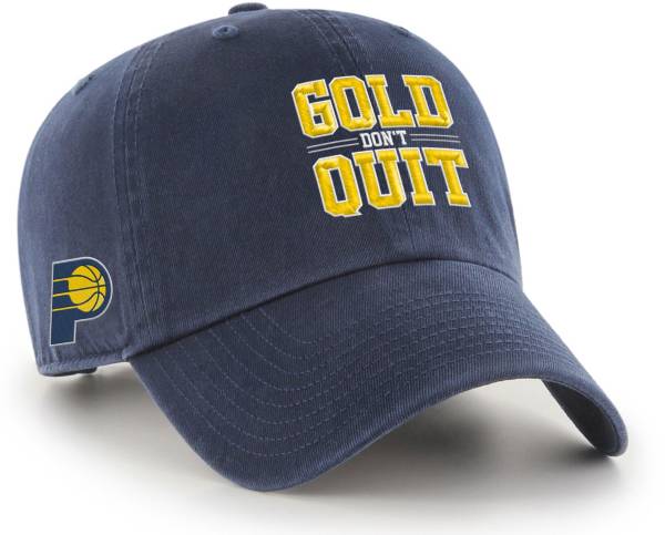 ‘47 Men's Indiana Pacers "Gold Don't Quit" Clean Up Adjustable Hat