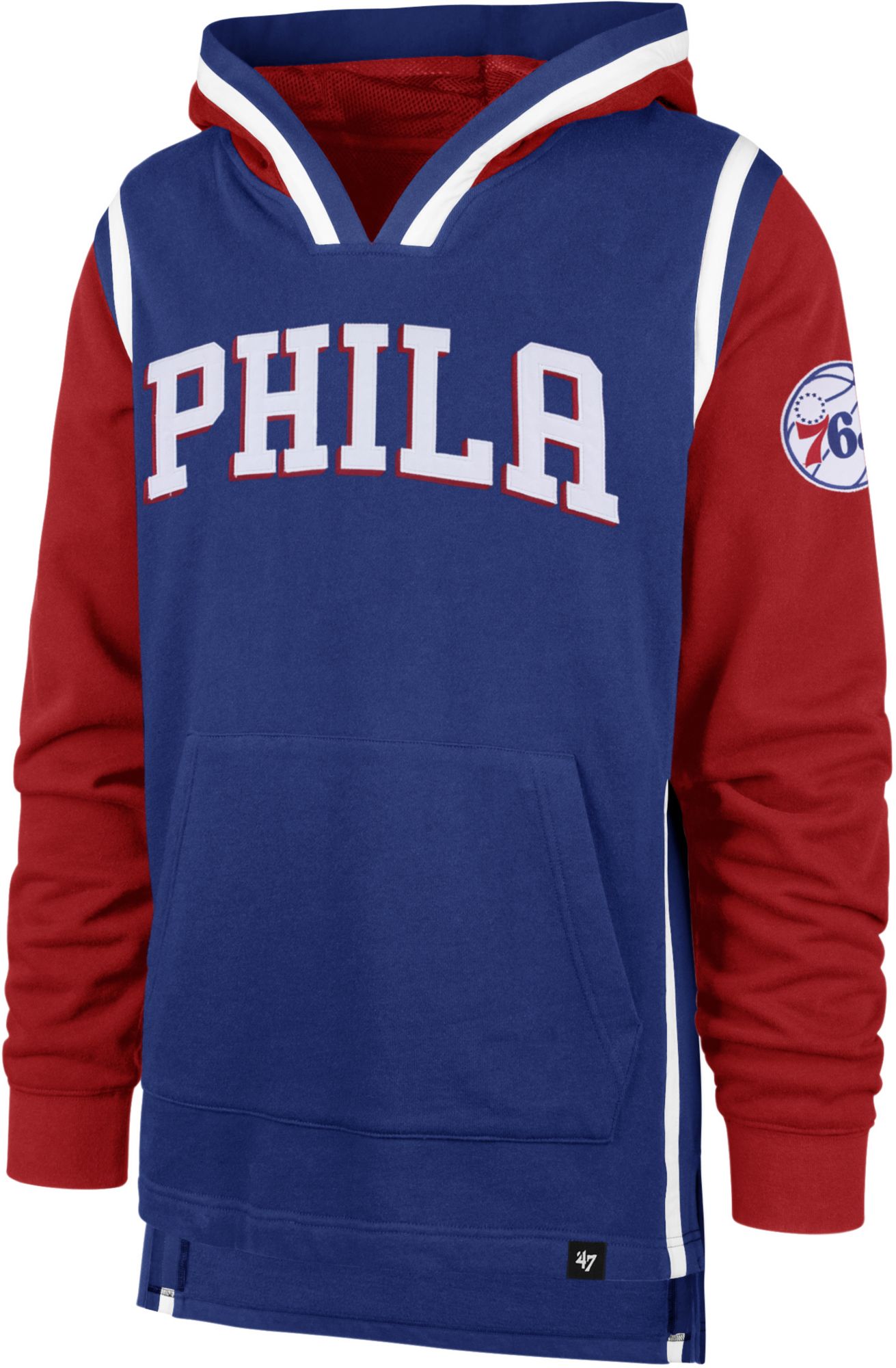 76ers short sleeve hoodie