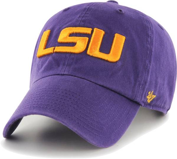 Men's '47 Purple LSU Tigers High Point Clean Up Trucker Snapback Hat