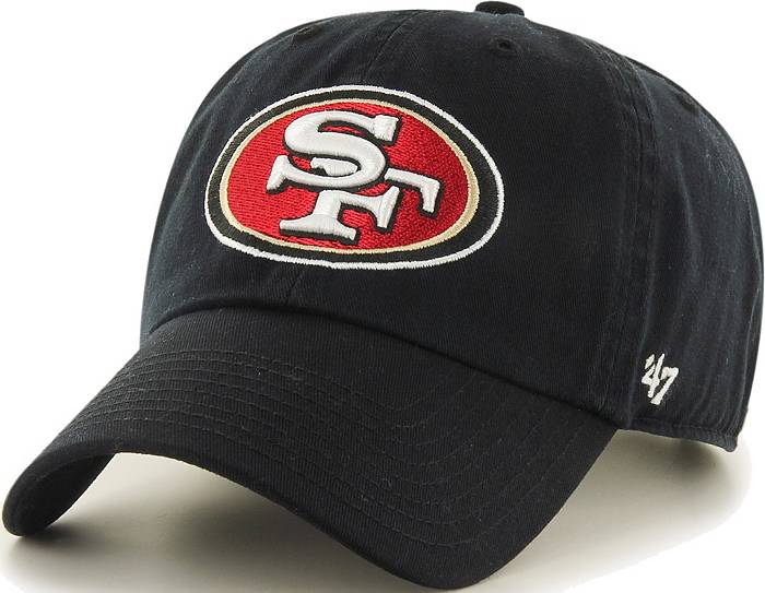 '47 Men's San Francisco 49ers Clean Up Black Adjustable Hat