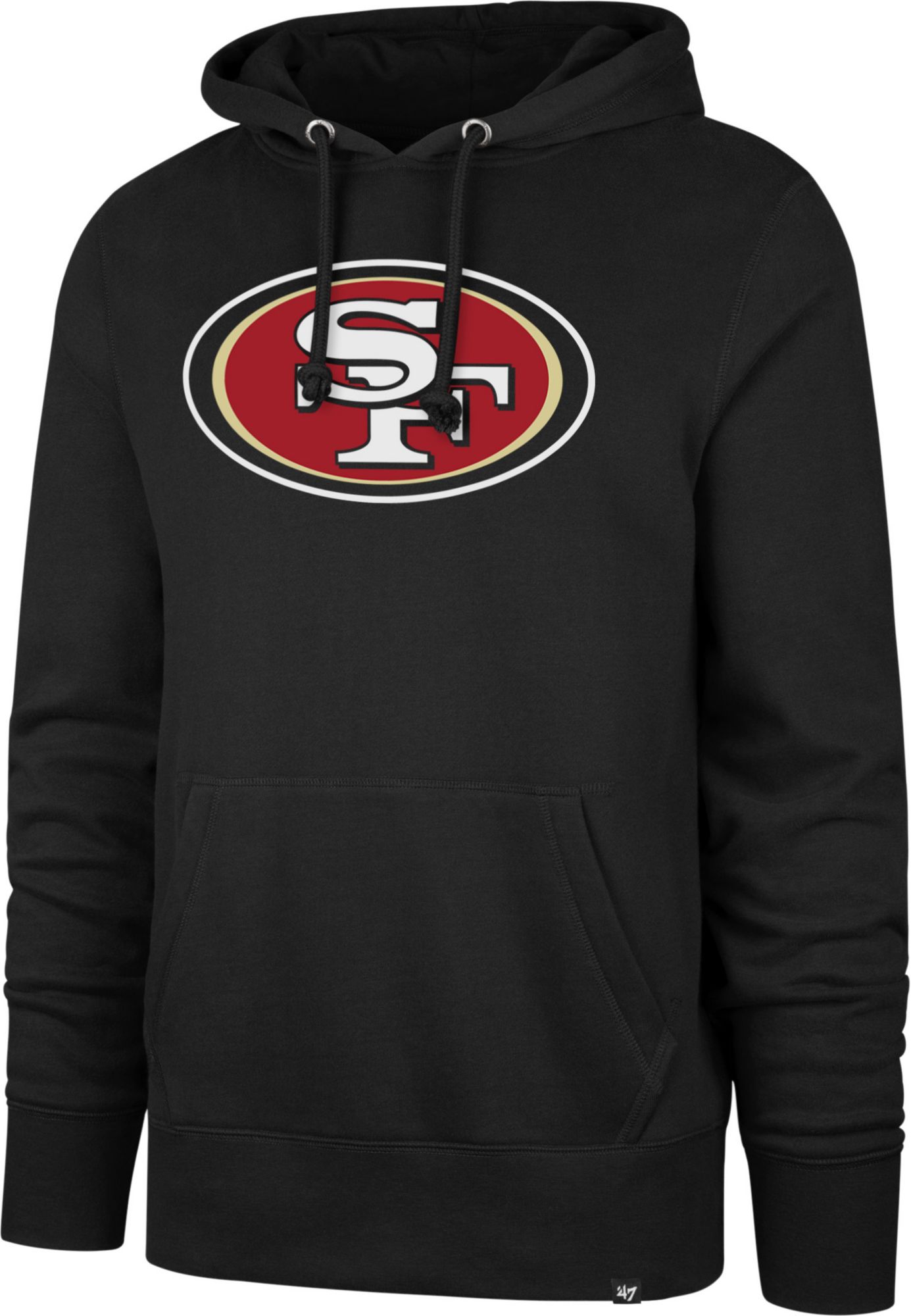 49ers black zip up hoodie