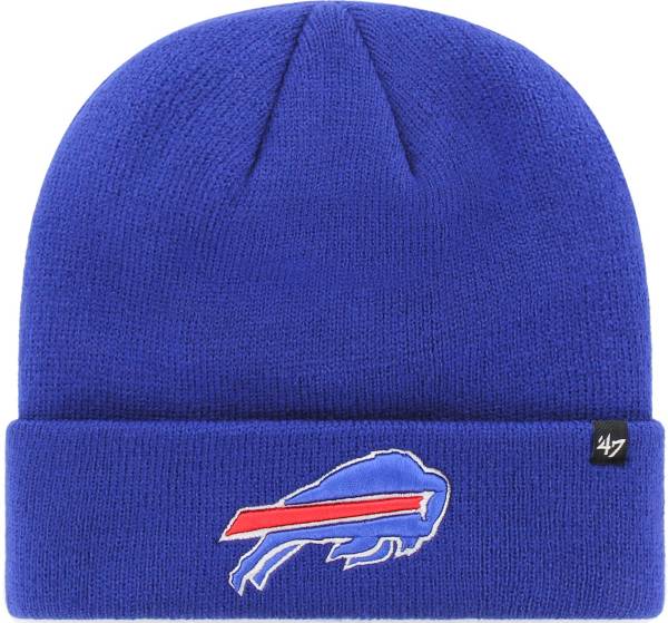 '47 Brand Bills Royal and Red BUF Pom Pom Knit Winter Hat