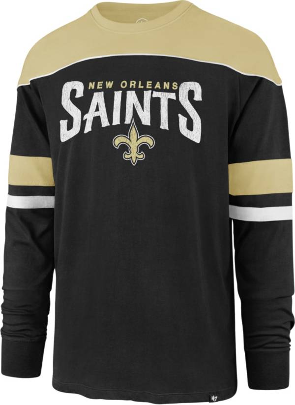 ‘47 Men's New Orleans Saints Win Streak Black Long Sleeve T-Shirt