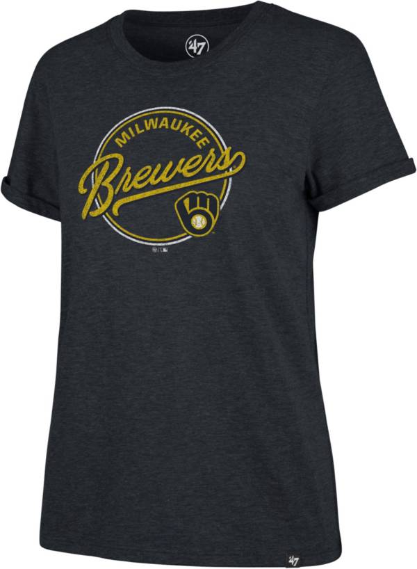 ‘47 Women's Milwaukee Brewers Navy Match Hero T-Shirt