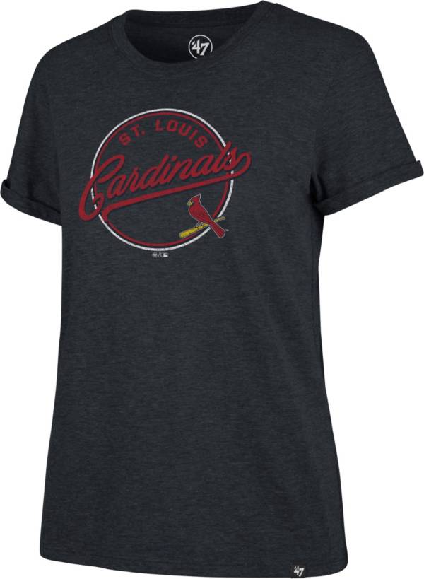 ‘47 Women's St. Louis Cardinals Navy Match Hero T-Shirt