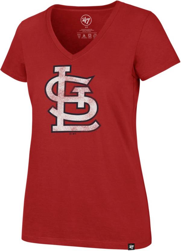 '47 Women's St. Louis Cardinals Ultra Rival V-Neck T-Shirt