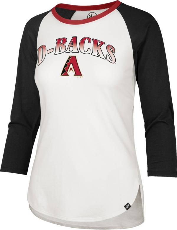 ‘47 Women's Arizona Diamondbacks Teal Splitter Raglan Three-Quarter Sleeve T-Shirt