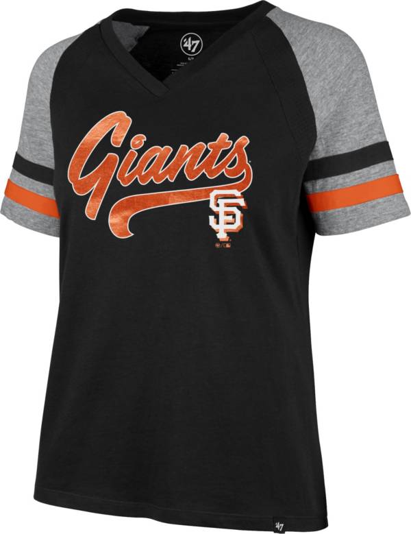 ‘47 Women's San Francisco Giants Black Pavilion V-Neck T-Shirt