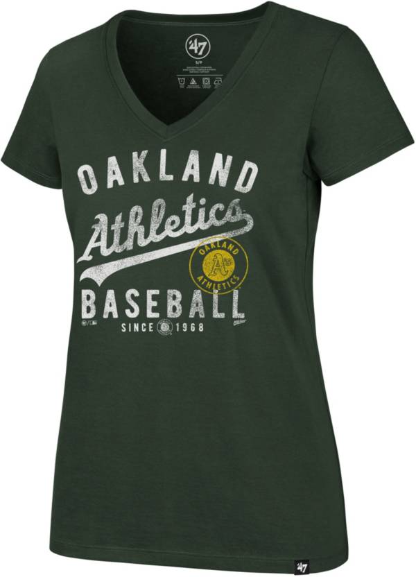 '47 Women's Oakland Athletics Ultra Rival V-Neck T-Shirt