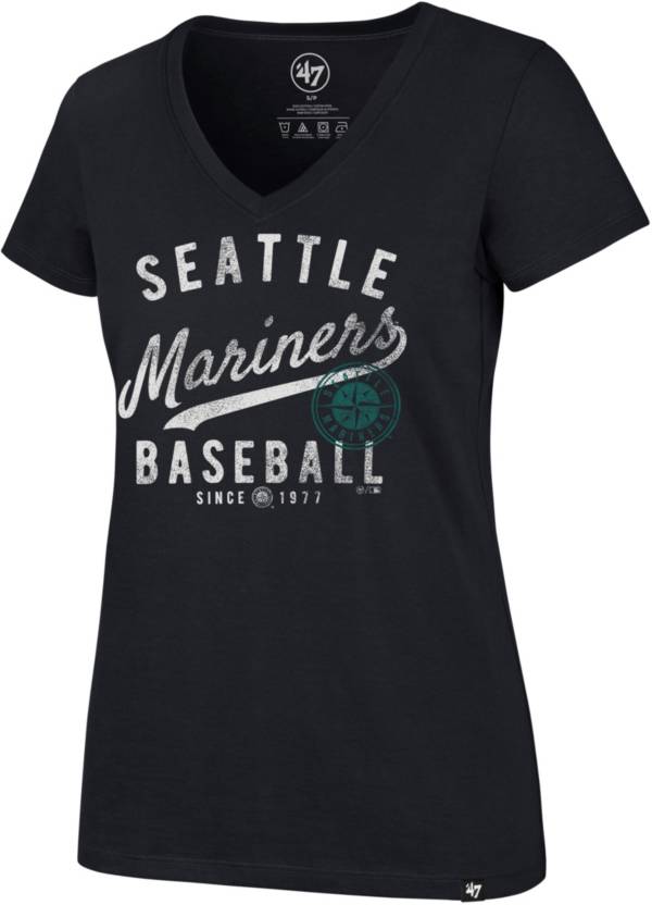 '47 Women's Seattle Mariners Ultra Rival V-Neck T-Shirt