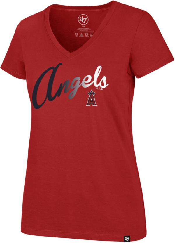 '47 Women's Los Angeles Angels Ultra Rival V-Neck T-Shirt