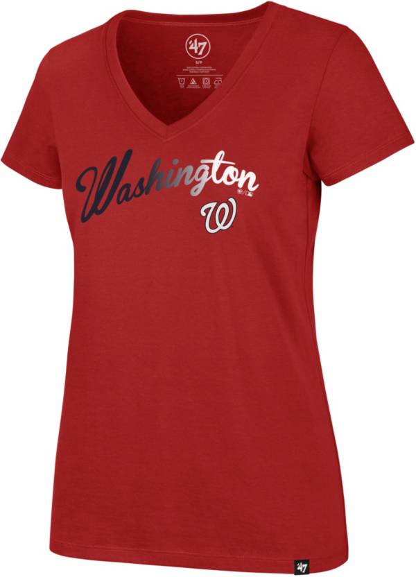 '47 Women's Washington Nationals Ultra Rival V-Neck T-Shirt product image