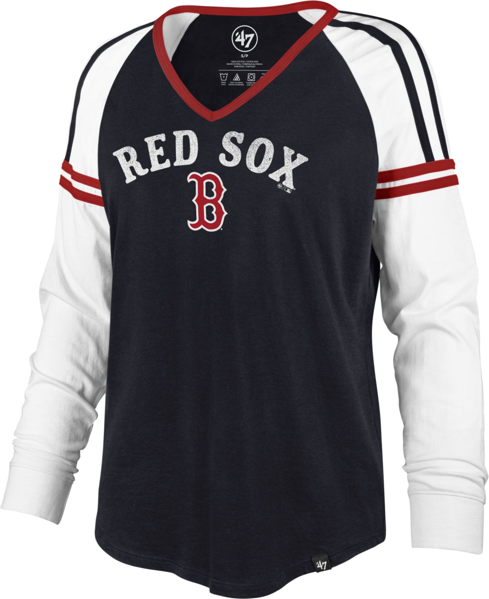 women's long sleeve red sox shirt