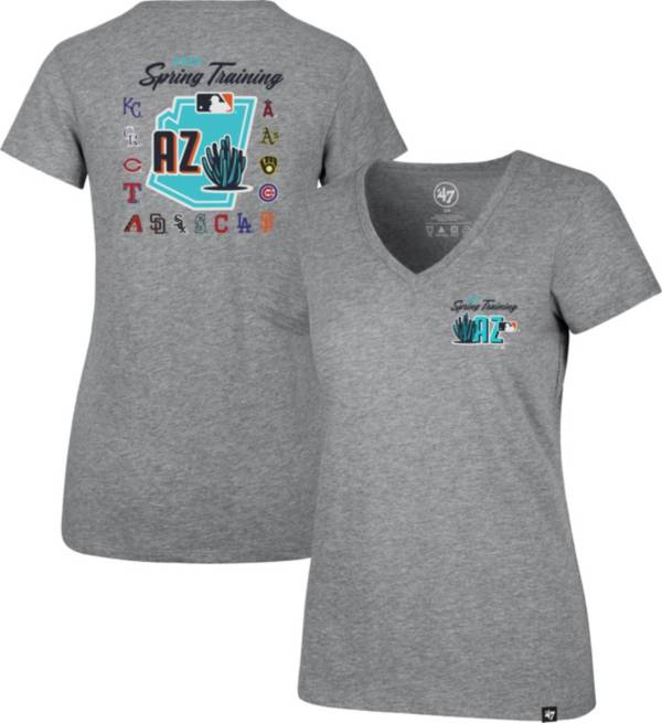 ‘47 Women's Grey 2020 Spring Training Cactus League V-Neck T-Shirt