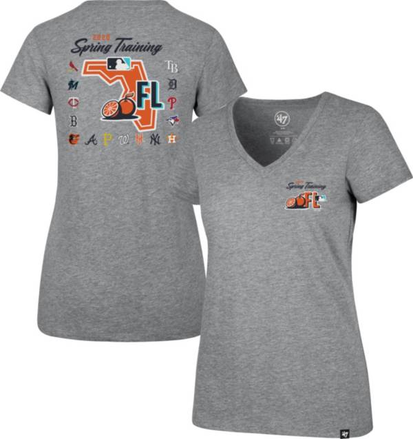 ‘47 Women's Grey 2020 Spring Training Grapefruit League V-Neck T-Shirt