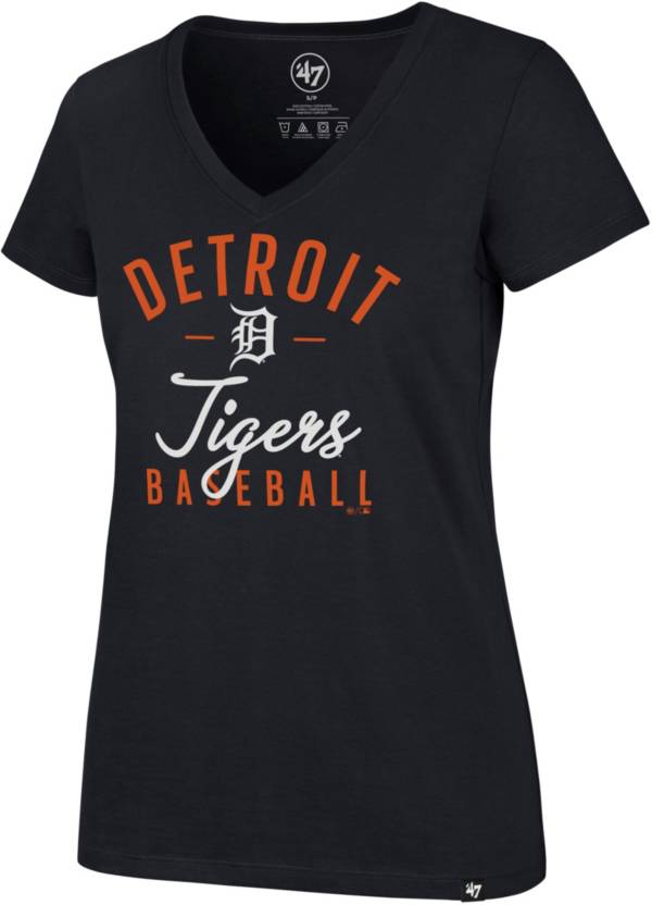 '47 Women's Detroit Tigers Ultra Rival V-Neck T-Shirt