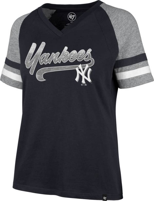 ‘47 Women's New York Yankees Navy Pavilion V-Neck T-Shirt