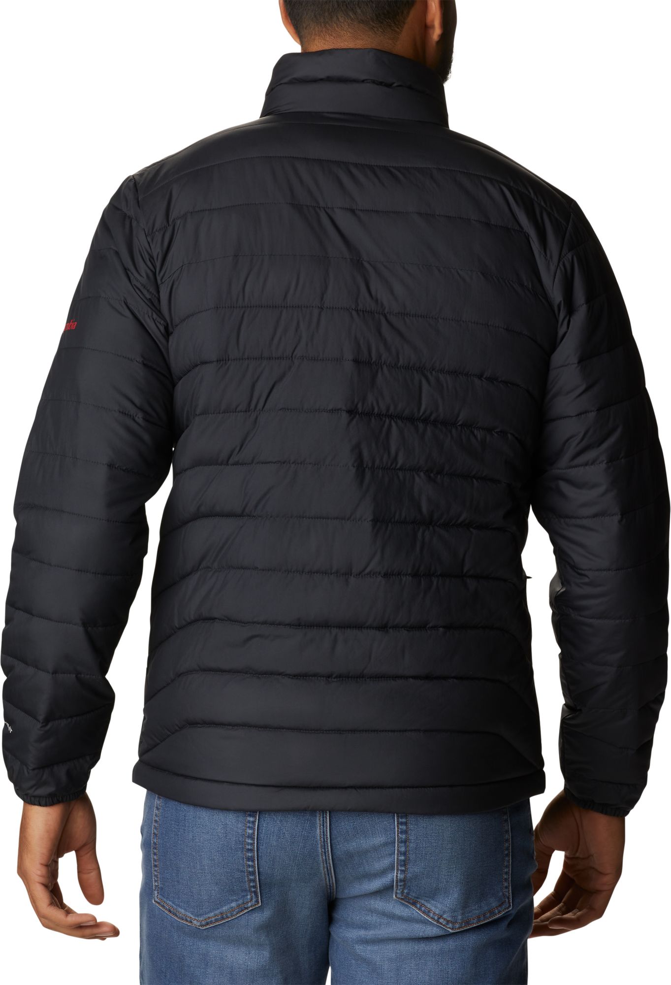 Columbia Men's Wisconsin Badgers Black CLG Powder Lite&trade; Jacket product image