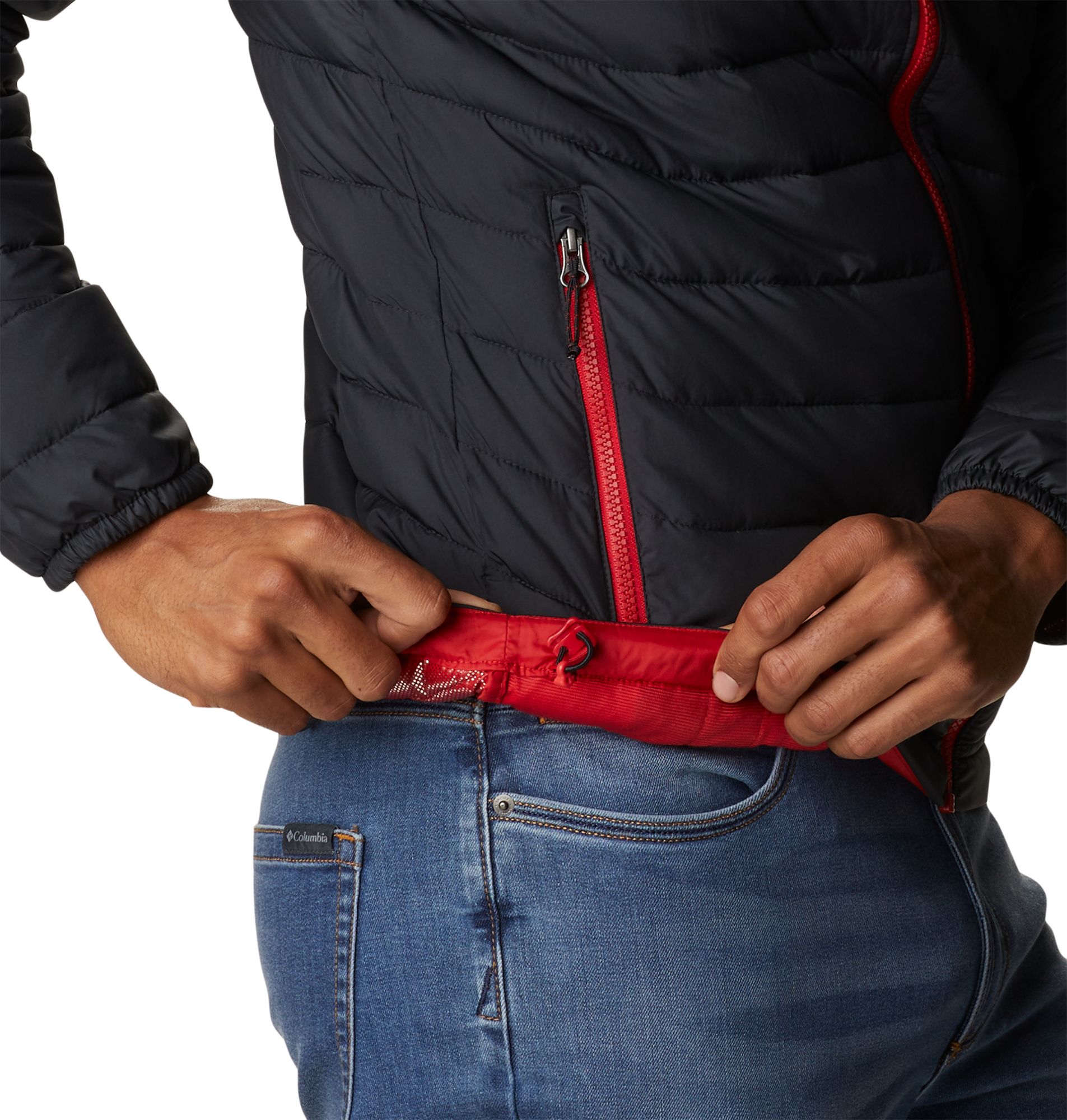 Columbia Men's Wisconsin Badgers Black CLG Powder Lite&trade; Jacket product image