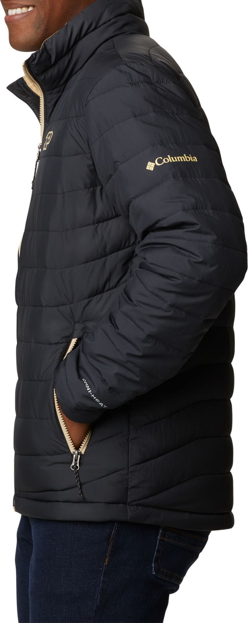 Columbia Men's Purdue Boilermakers Black CLG Powder Lite&trade; Jacket product image