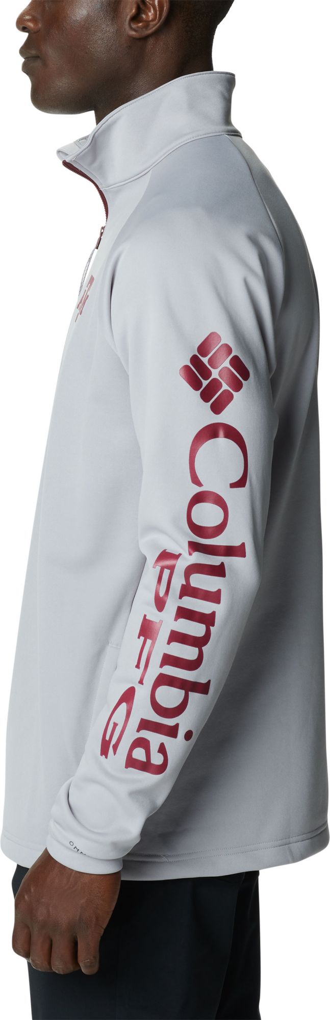 Columbia Men's Texas A&M Aggies Grey PFG Terminal Tackle Quarter-Zip Pullover Shirt product image