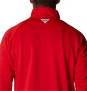 Columbia Men's Nebraska Cornhuskers Scarlet PFG Terminal Tackle Quarter-Zip Pullover Shirt product image