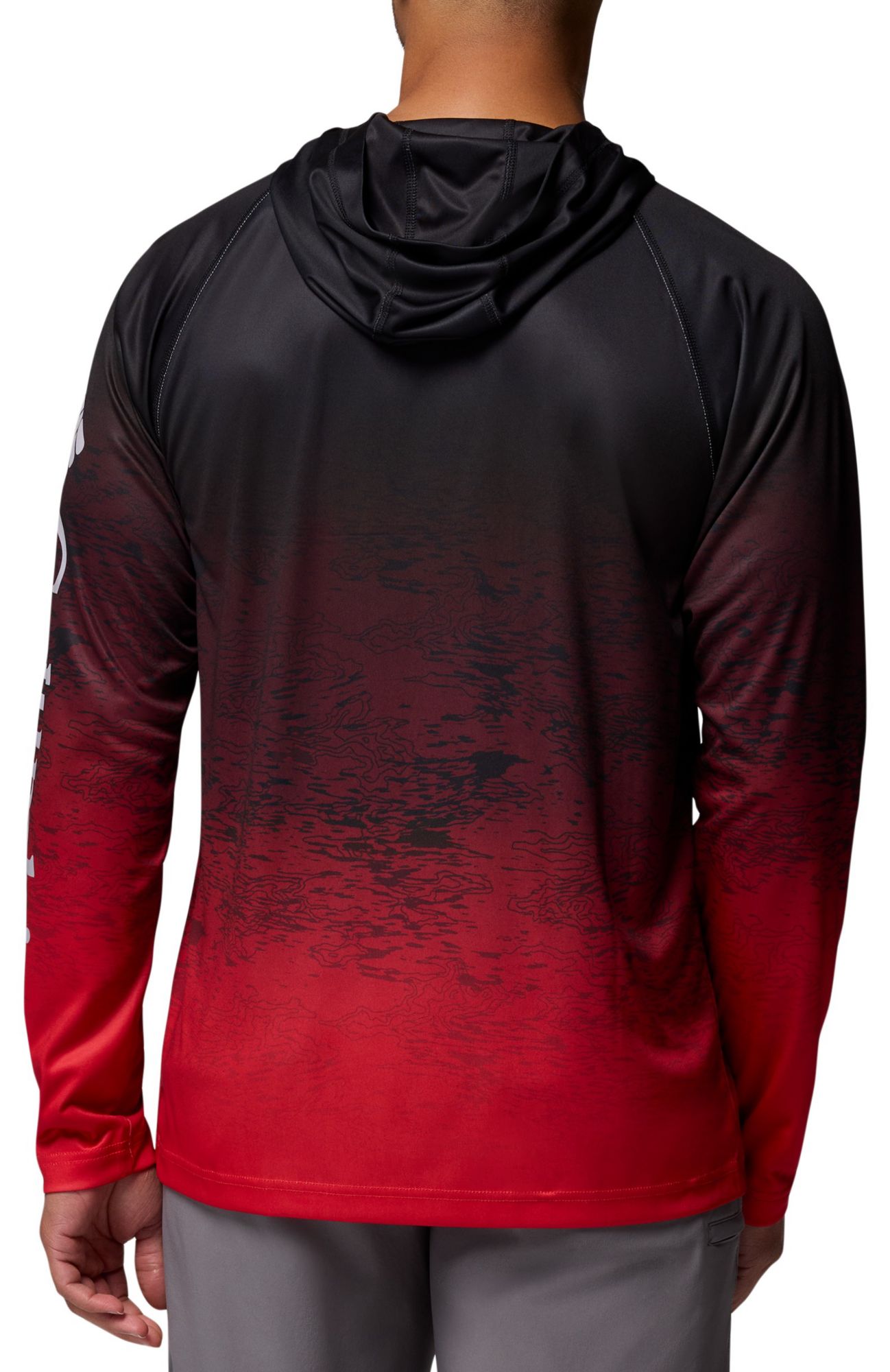 Columbia Men's Georgia Bulldogs Black Super Terminal Tackle Ombre Pullover Hoodie product image