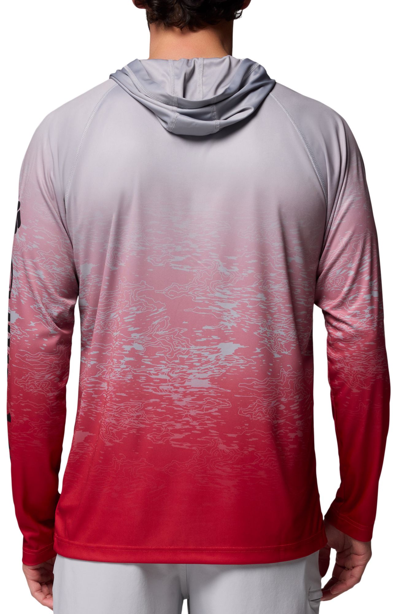 Columbia Men's Ohio State Buckeyes Grey Super Terminal Tackle Ombre Pullover Hoodie product image