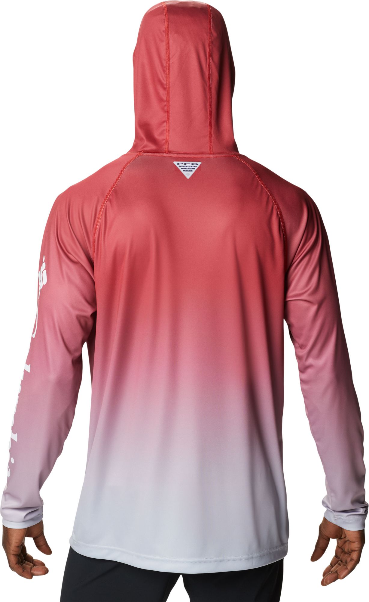Columbia Men's Ohio State Buckeyes Scarlet PFG Super Terminal Tackle Long Sleeve Hooded T-Shirt product image