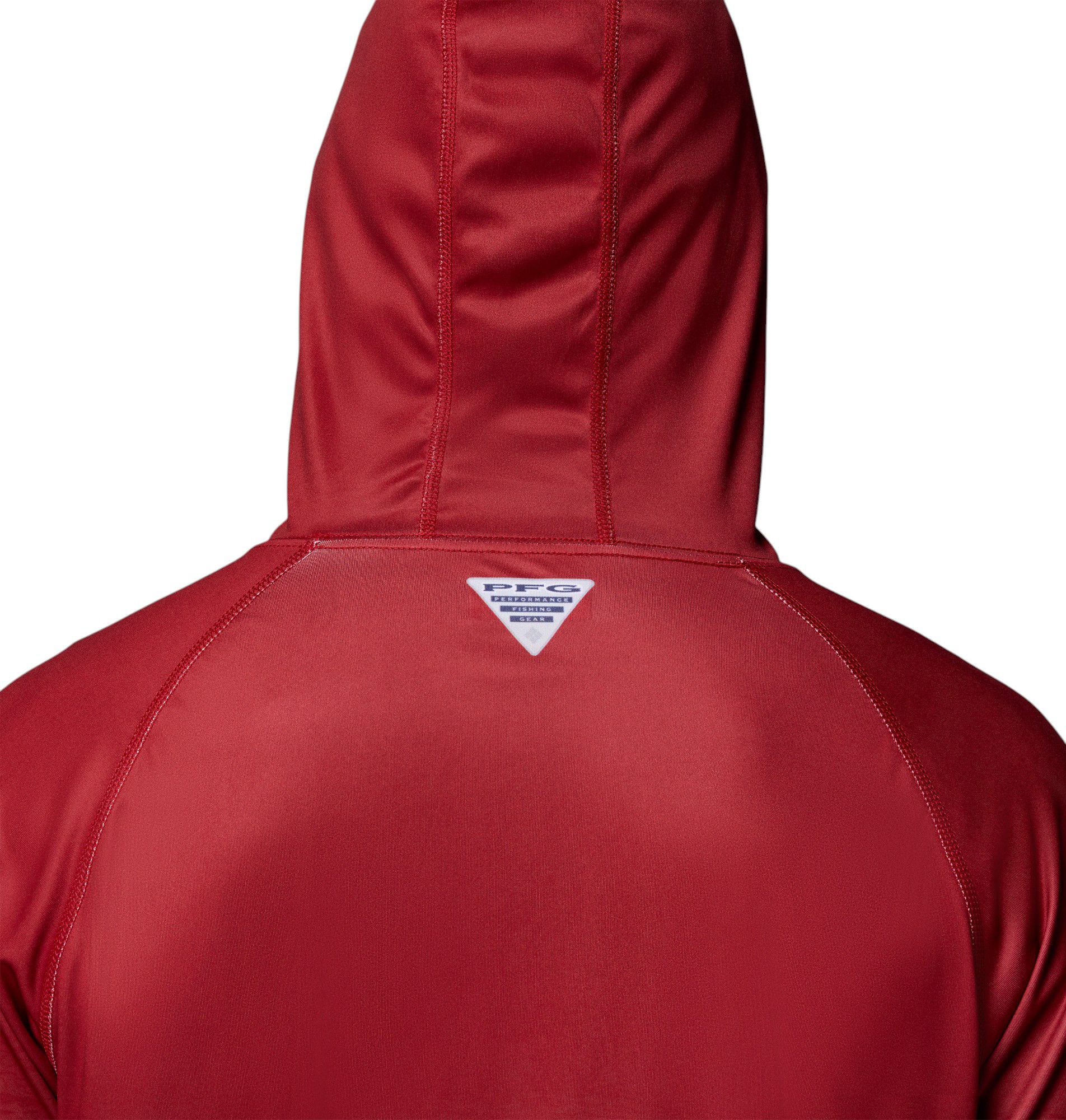 Columbia Men's Arkansas Razorbacks Red Super Terminal Tackle Ombre Pullover Hoodie product image