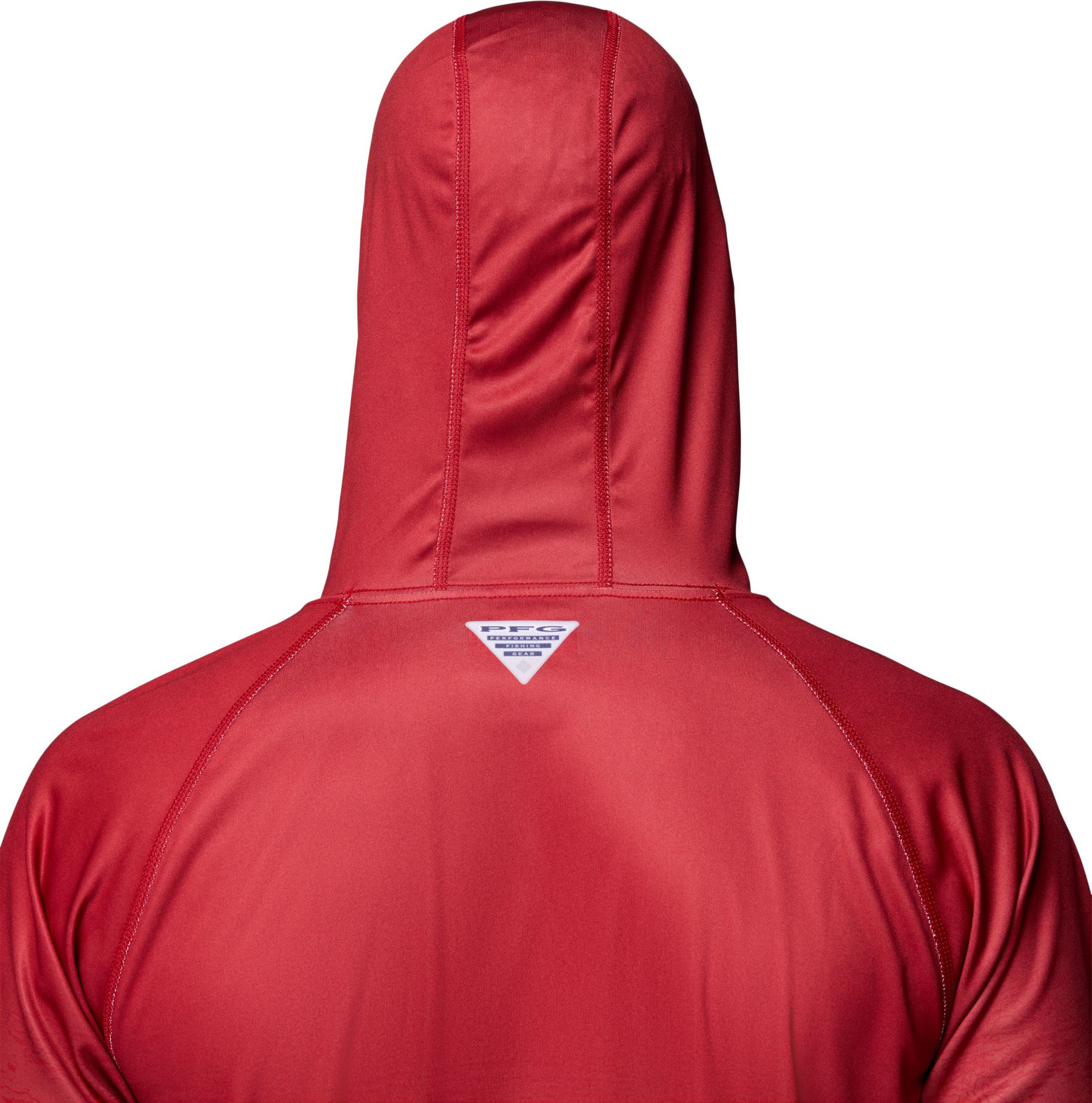 Columbia Men's Alabama Crimson Tide Red Super Terminal Tackle Ombre Pullover Hoodie product image