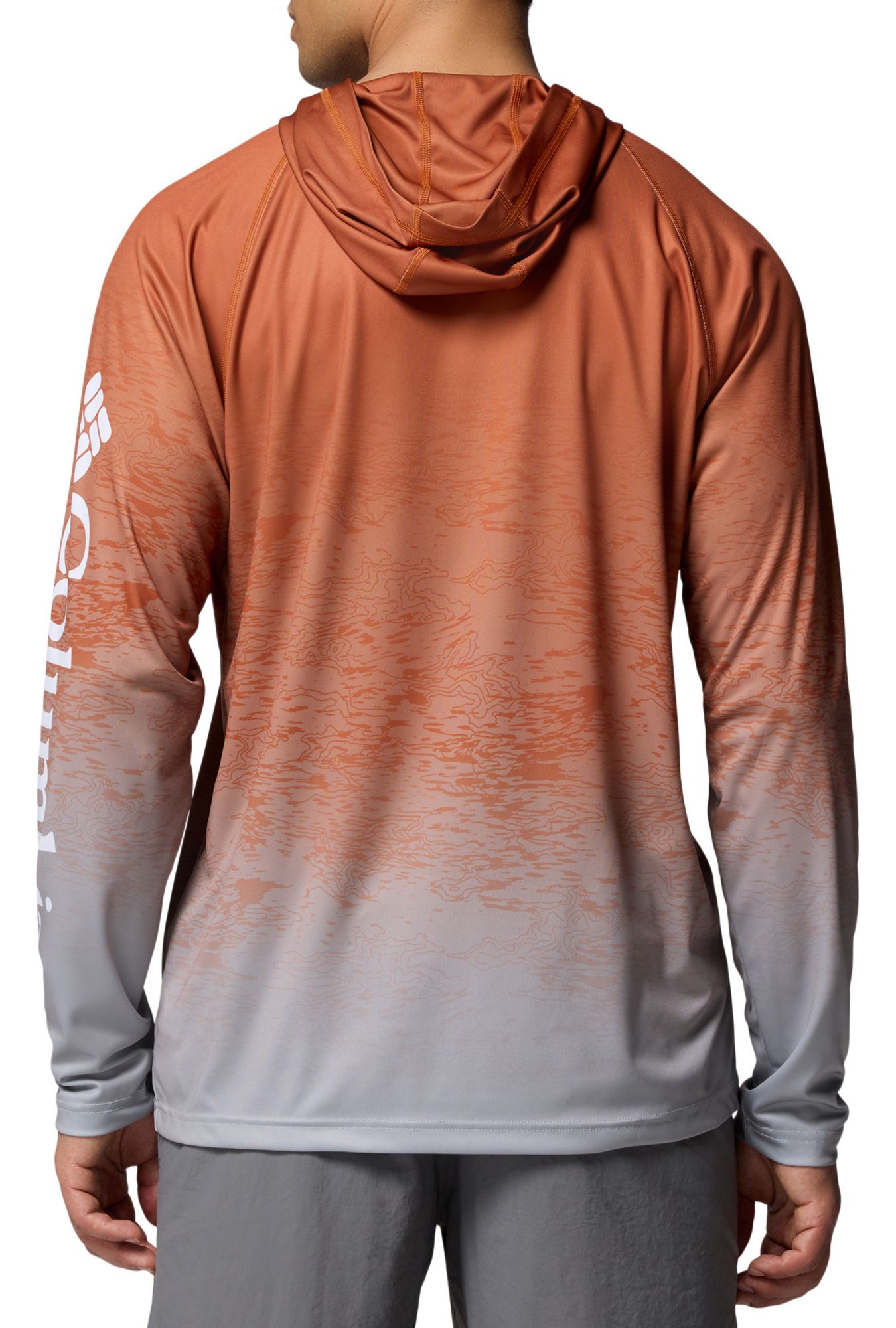 Columbia Men's Texas Longhorns Cedar Super Terminal Tackle Ombre Pullover Hoodie product image