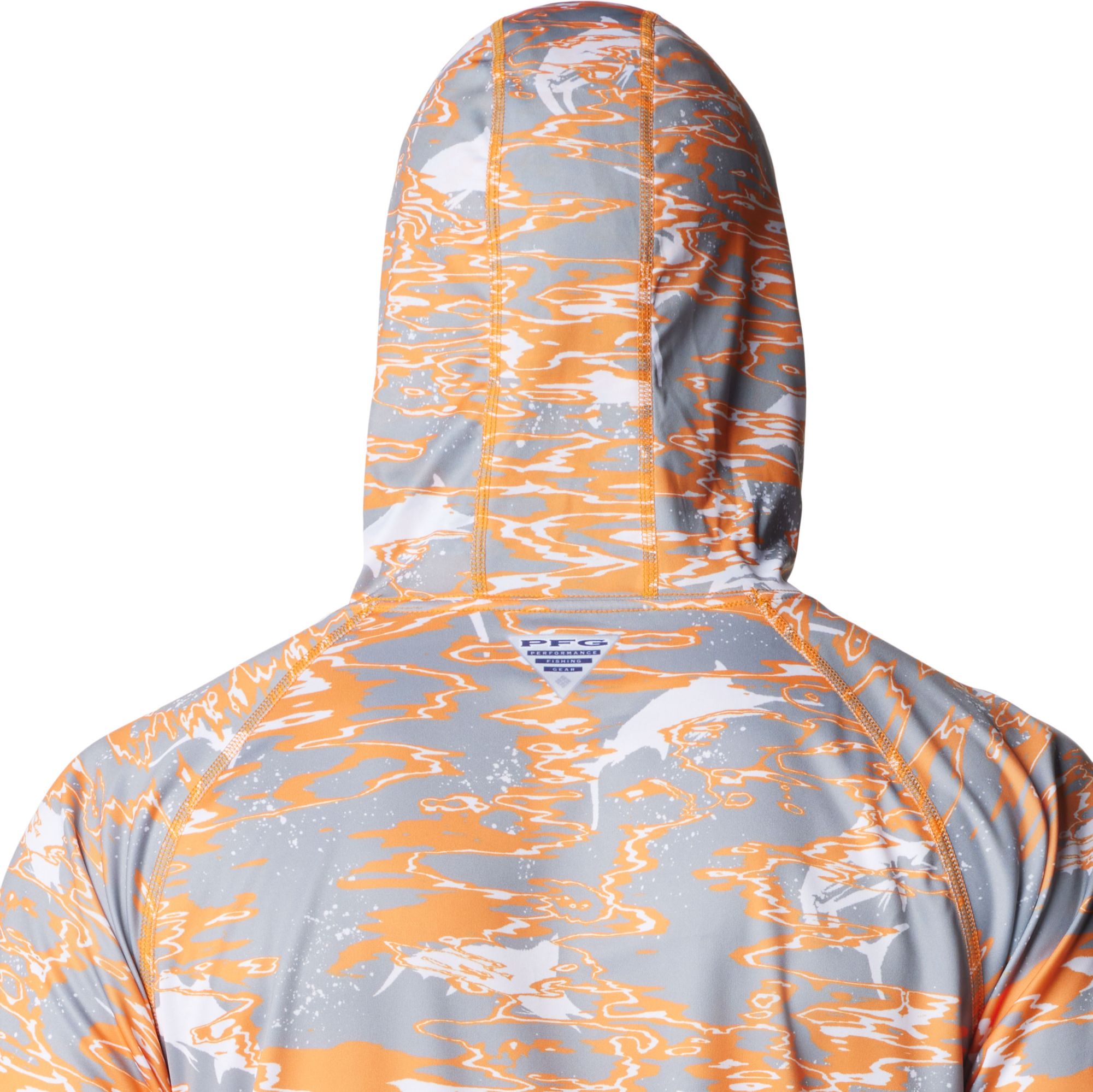 Columbia Men's Tennessee Volunteers Tennessee Orange PFG Super Terminal Tackle Long Sleeve Hooded T-Shirt product image