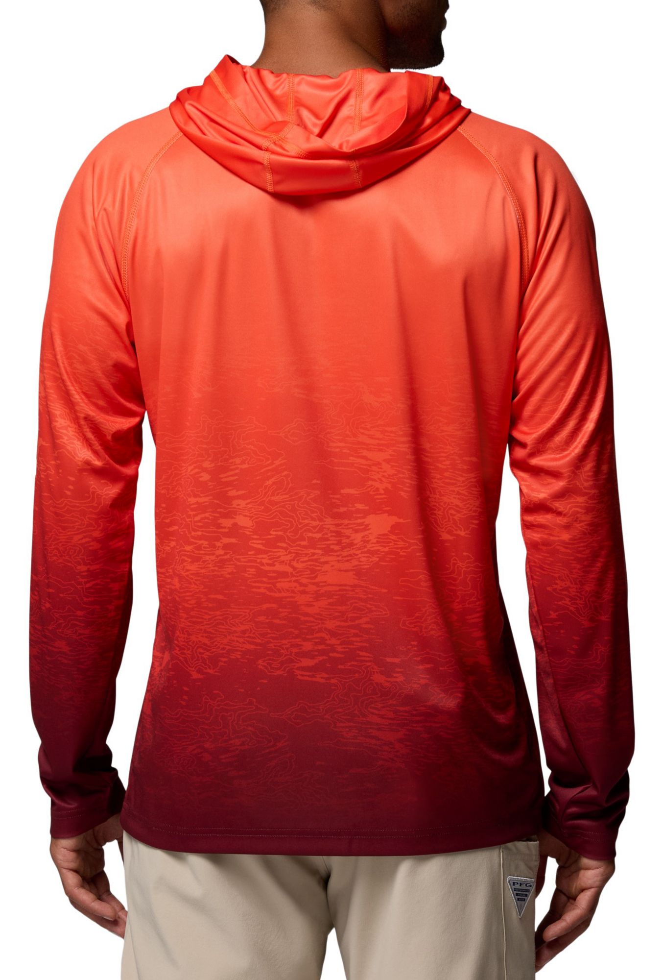 Columbia Men's Virginia Tech Hokies Tangy Orange Super Terminal Tackle Ombre Pullover Hoodie product image