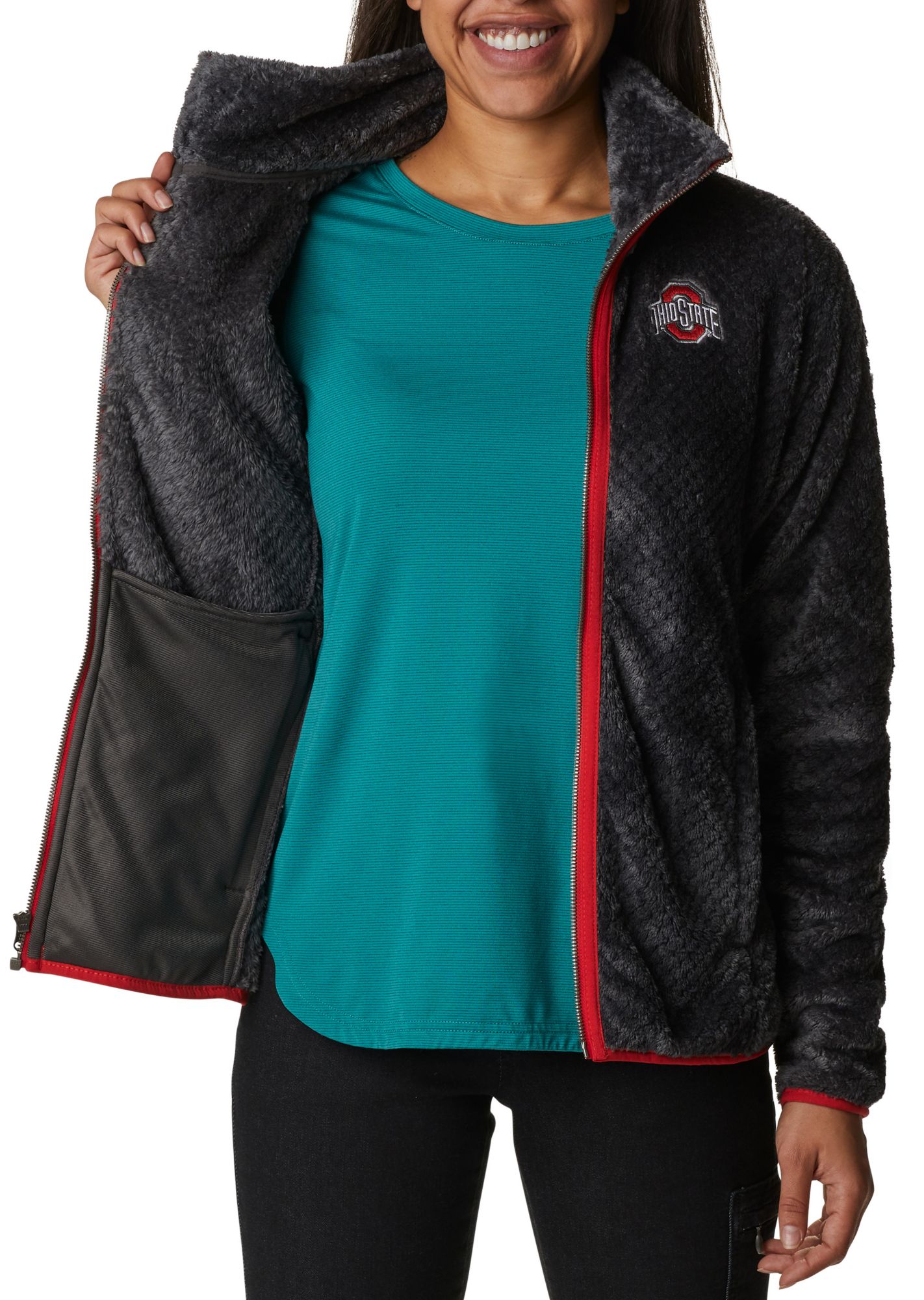 Columbia Women's Ohio State Buckeyes Shark Fire Side Full-Zip Jacket product image
