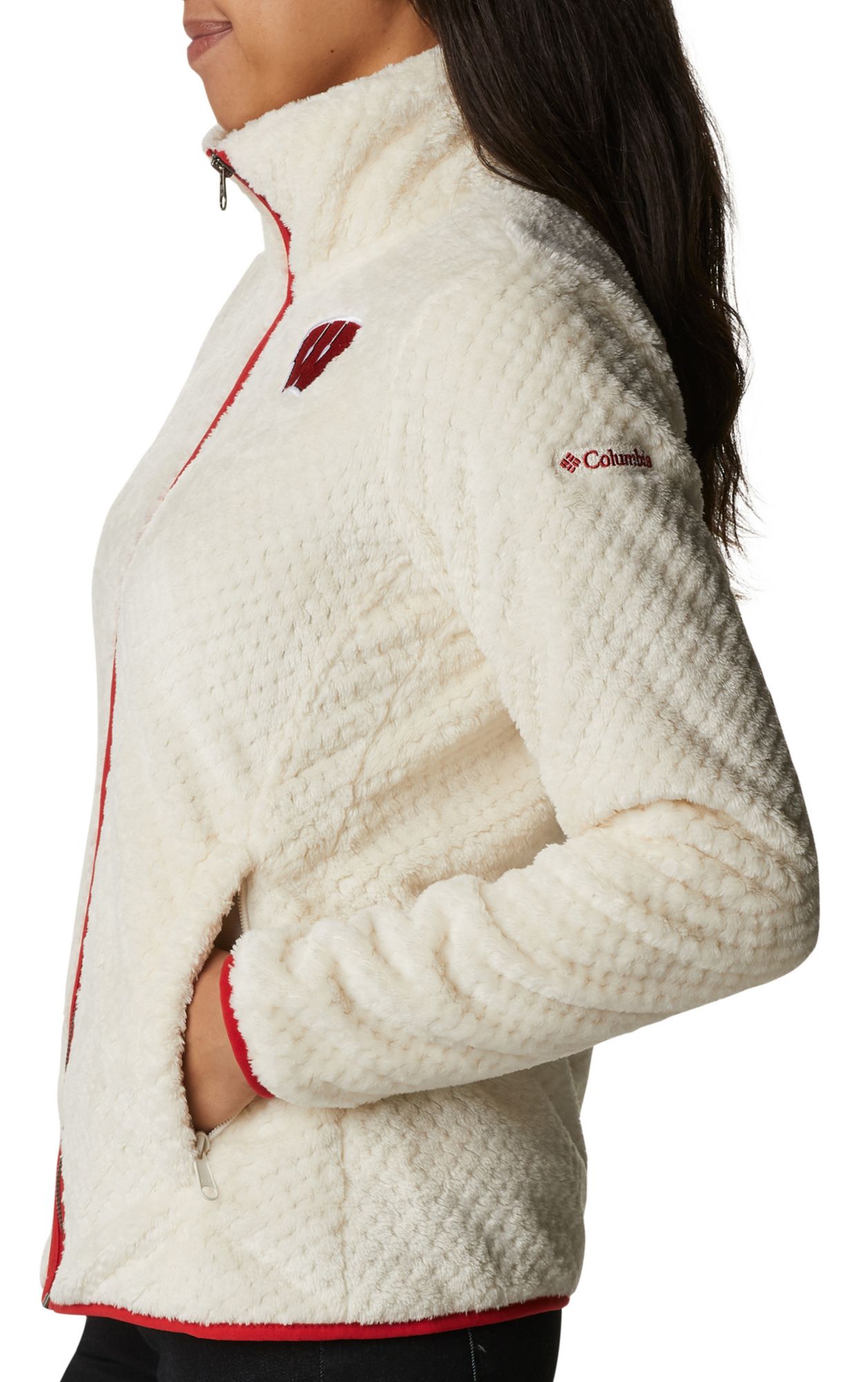 Columbia Women's Wisconsin Badgers Chalk Fire Side Full-Zip Jacket product image
