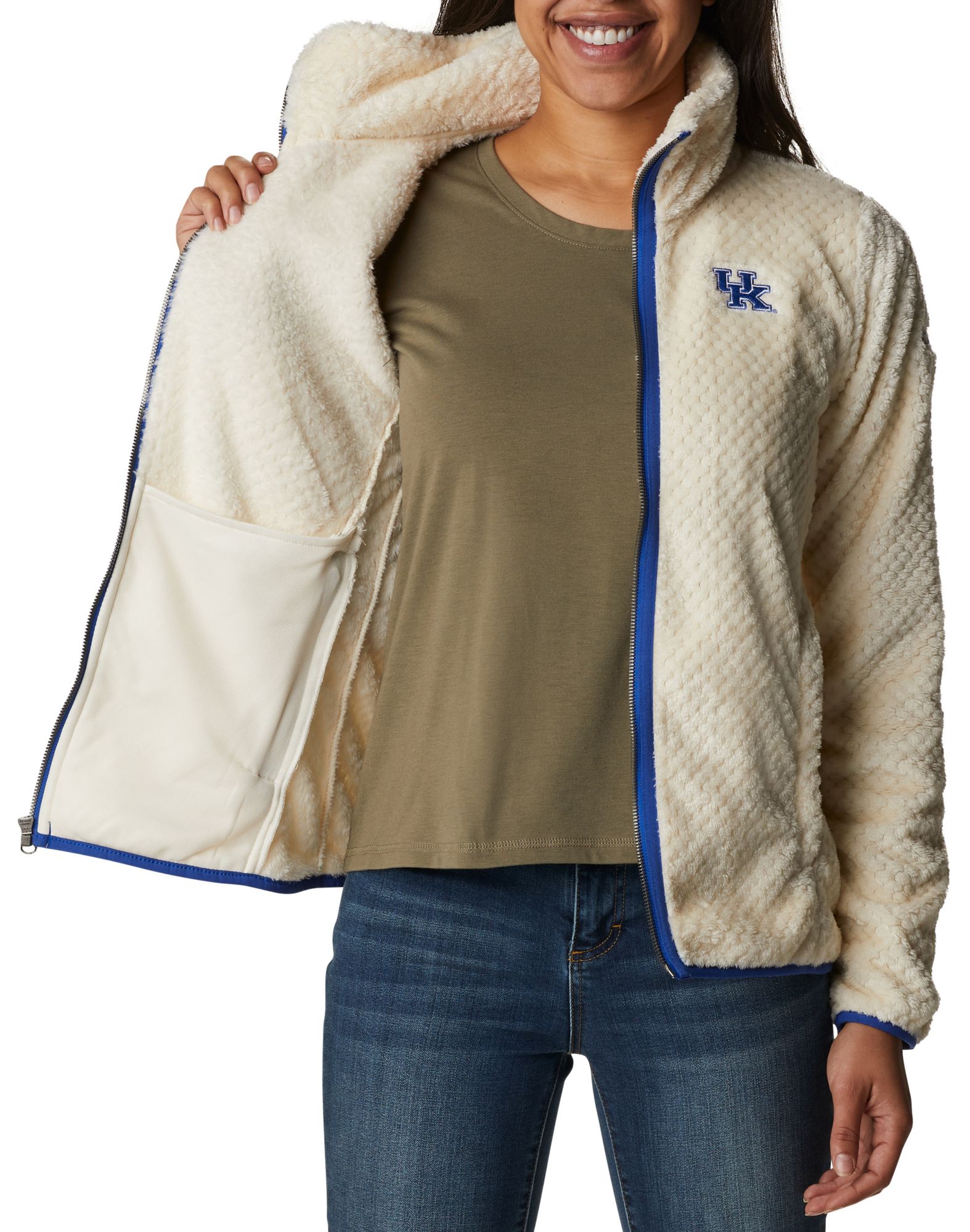 Columbia Women's Kentucky Wildcats Chalk Fire Side Full-Zip Jacket product image