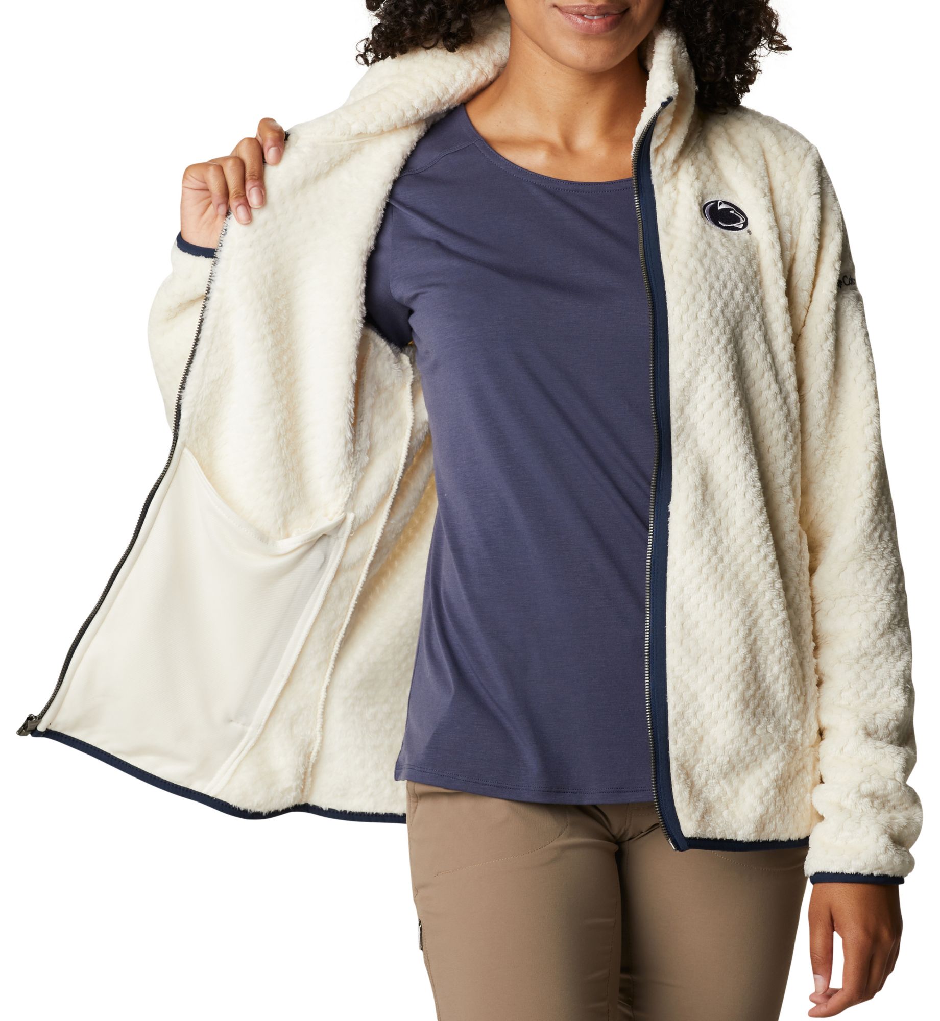 Columbia Women's Penn State Nittany Lions Chalk Fire Side Full-Zip Jacket product image