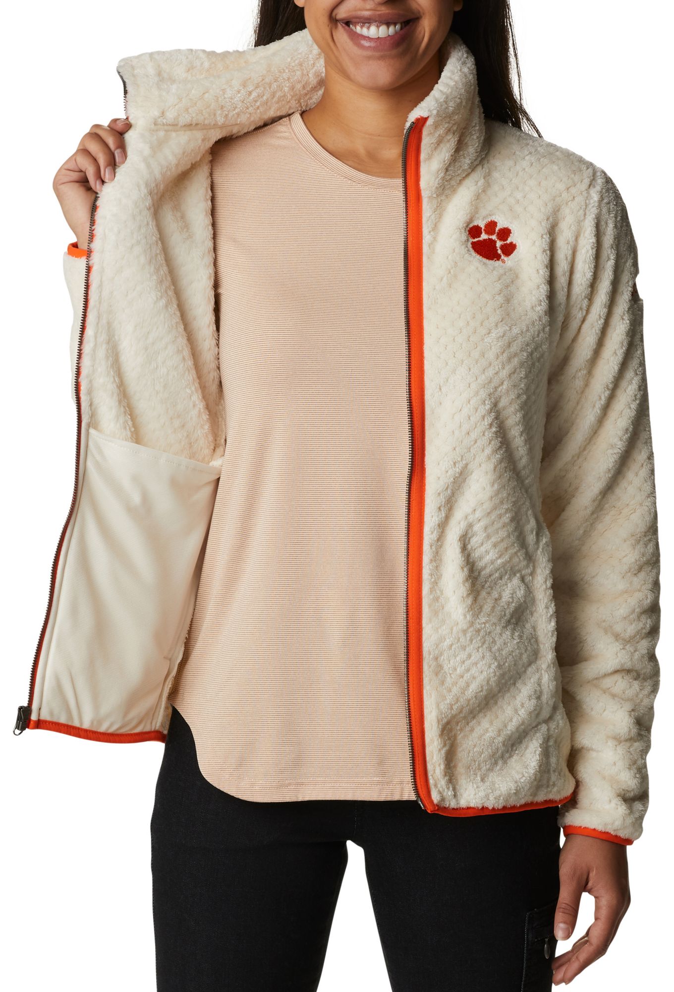 Columbia Women's Clemson Tigers Chalk Fire Side Full-Zip Jacket product image
