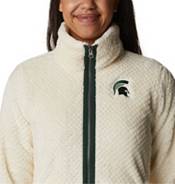 Columbia Women's Michigan State Spartans White Fire Side Sherpa Full-Zip Jacket product image