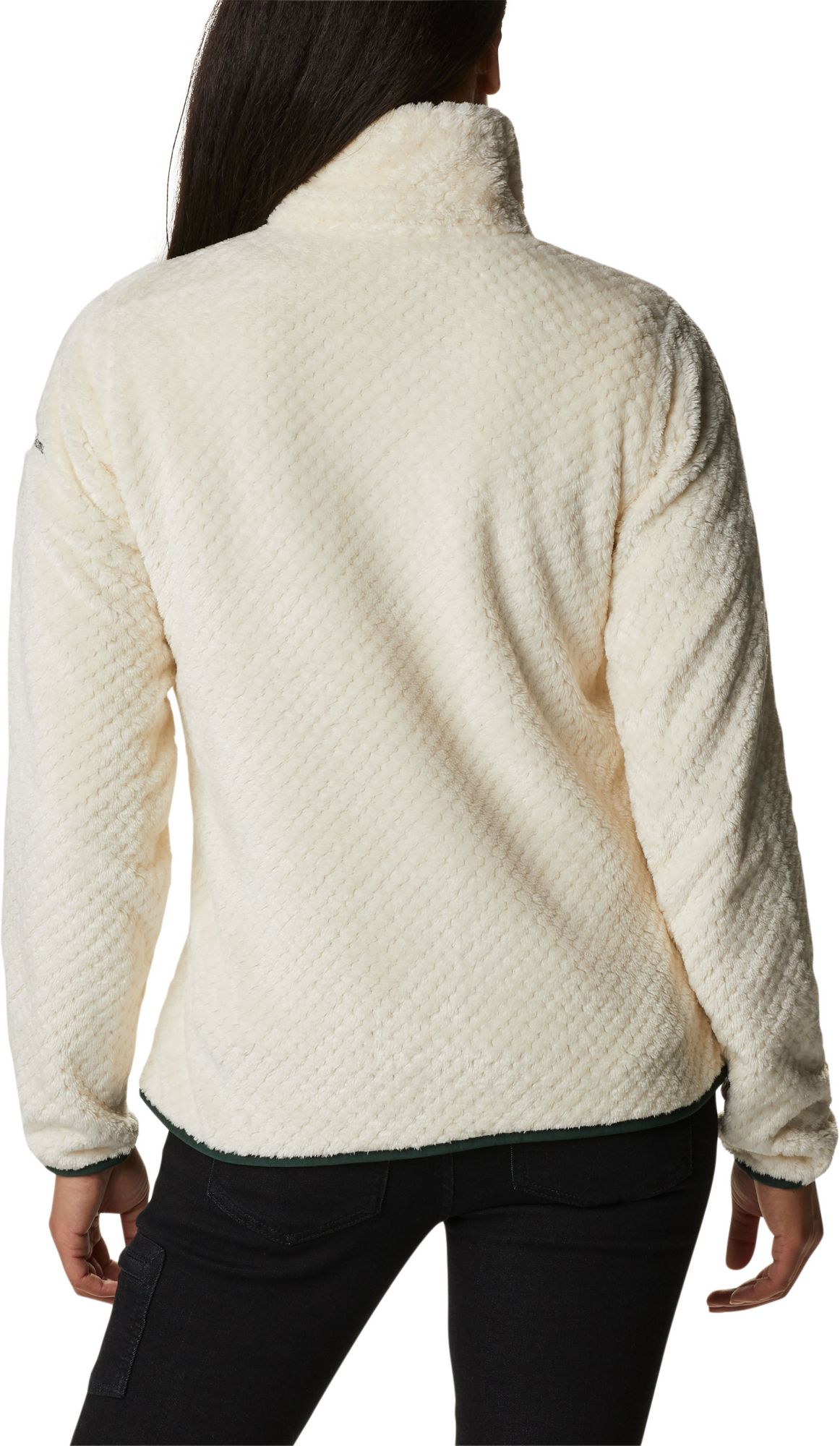 Columbia Women's Michigan State Spartans White Fire Side Sherpa Full-Zip Jacket product image