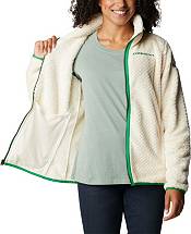 Columbia Women's Oregon Ducks White Fire Side Sherpa Full-Zip Jacket product image