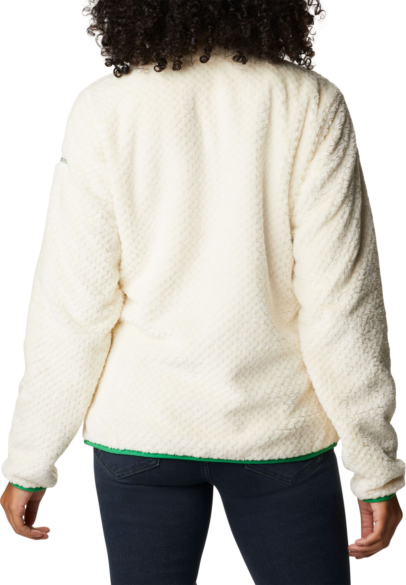 Columbia Women's Oregon Ducks White Fire Side Sherpa Full-Zip Jacket product image