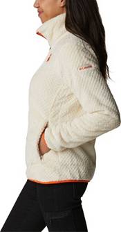 Columbia Women's Clemson Tigers White Fire Side Sherpa Full-Zip Jacket product image