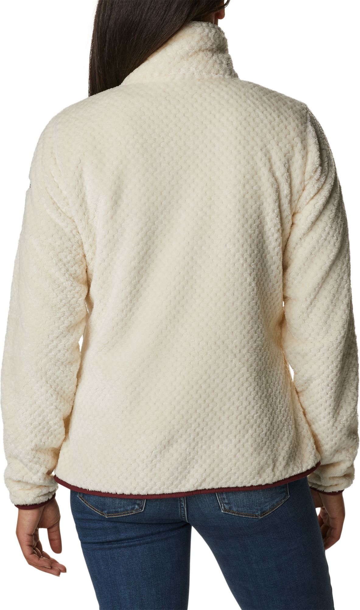 Columbia Women's Minnesota Golden Gophers White Fire Side Sherpa Full-Zip Jacket product image