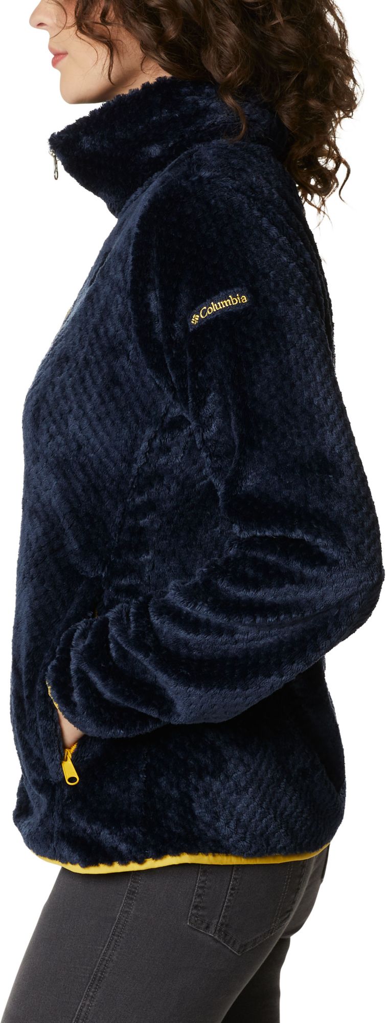 Columbia Women's Michigan Wolverines Blue Fire Side Sherpa Full-Zip Jacket product image